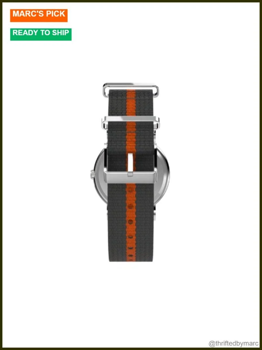38mm Analog Wrist Watch with Nylon Strap and INDIGLO Backlight